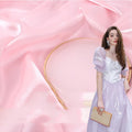 New Arrival Soft Shiny Satin Silk Breathable Transparent Lightweight Water Resistant 100% Polyester Woven Organza Lining Garment