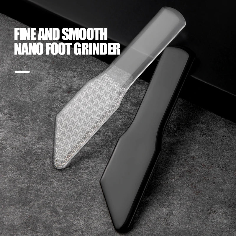 Nano Foot Grinder Glass Exfoliating Foot Board File Exfoliating Tool Sole Grinding Massage Calluses Treatment Pedicure
