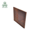 MUMU Natural Slat Square Interior Decorative Carved Wooden Cladding Contemporary Acoustic Oak Wood Wall Panel