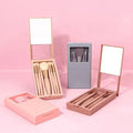 Portable Travel Makeup Brush Se Brochas De Maquillaje 5pcs Mini Easy-taken Makeup Brushes with Mirror Case