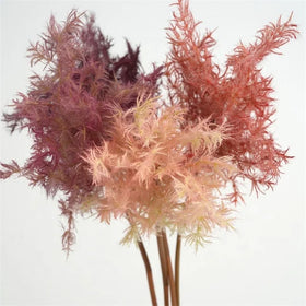 Artificial Real Touch Latex Cotinus Coggygria Mist Fog Lover Smoke Tree Flower for Floral Arrangement Wedding Home Decoration