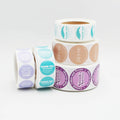 Factory Price Custom Label Stickers 2" Round Label 500pcs Per Roll Thank You Stickers for Small Business Sealing Labels in Roll