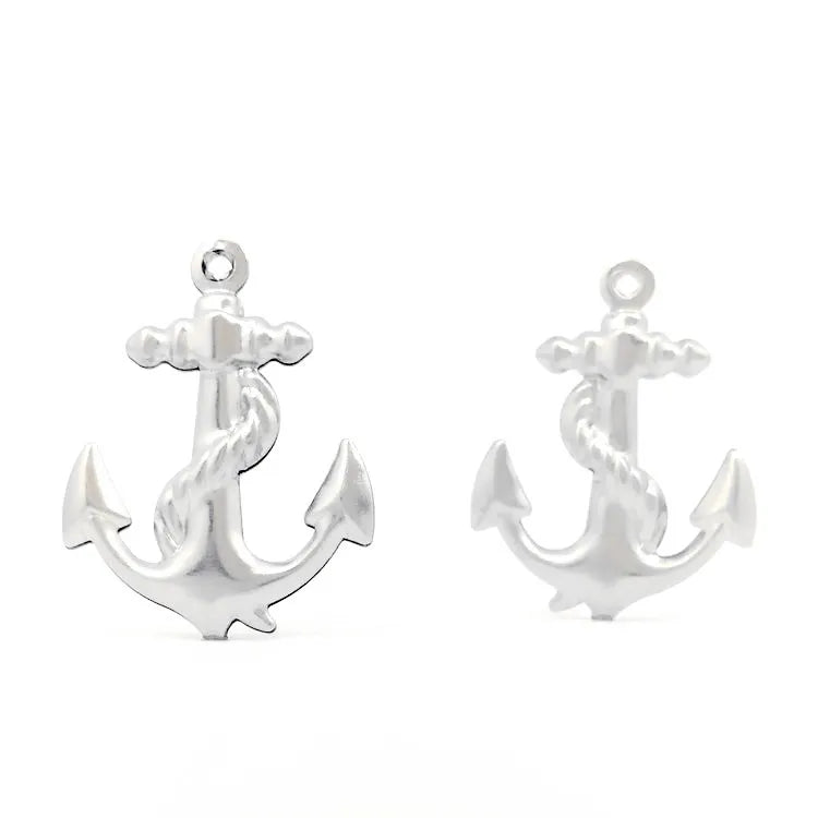 Wholesale Accessories Fashion Stainless Steel Jewelry Pattern Anchor Pendant Custom Charm