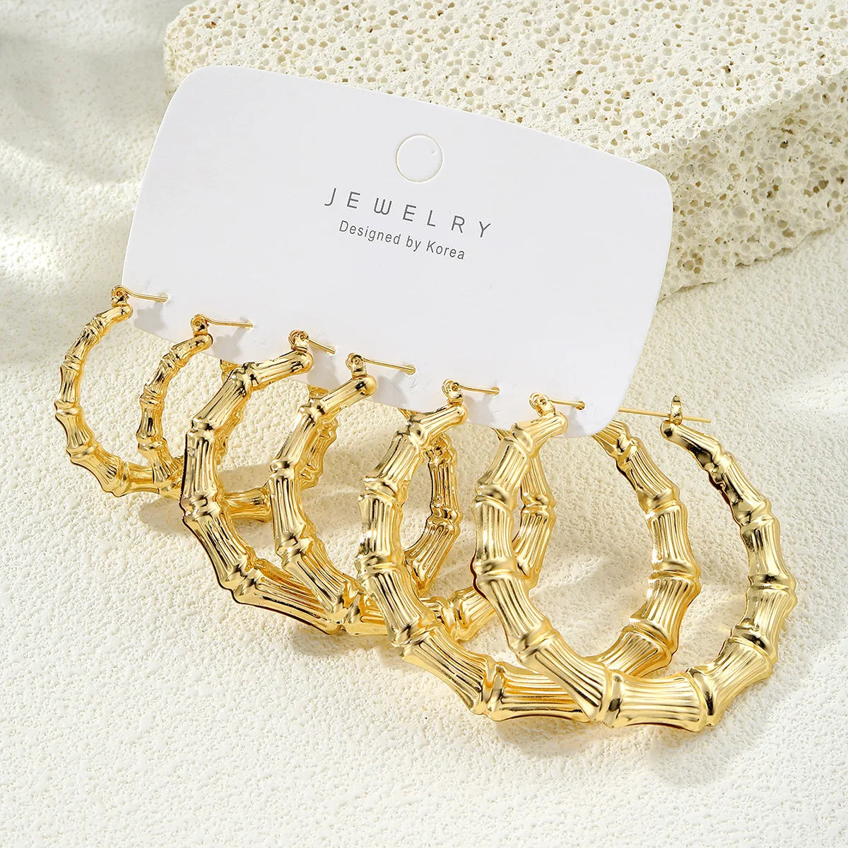 Geometric Round Earrings Unique Design Earring Set 6piece Set Wholesale N2104241