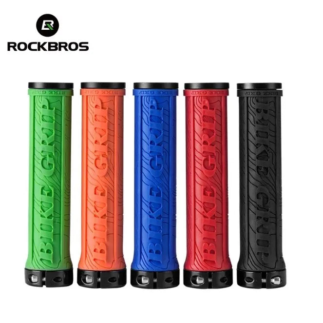 ROCKBROS Non-slip Handlebar Grips Anti-slip Bicycle Mountain Bike Lock Handlebar for Road Bicycles Rubber Cover