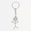 Cute Trend Titanium Steel Metal Key Rings New School Bag Car Pendant and Couple Key Rings Trinket Gift
