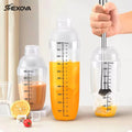 Factory Low Price 500ml 700ml 1000ml Thickened Bottom Bubble Tea Shaking Cups Transparent Cocktail Shaker Blender Cup