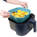 Air Fryers Liner  Reusable Baking Pan Square Silicone Foldable Air Fryer Pot 8.5 Inch Silicone Airfryer Basket Oven Accessories