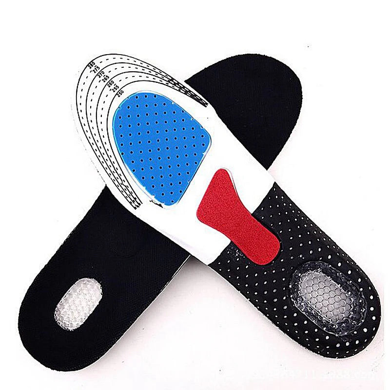 Unisex Comfort Insoles Silicone & EVA Thickened Arch Support Sport Shoes Pad Soft Insole with Shock Absorption