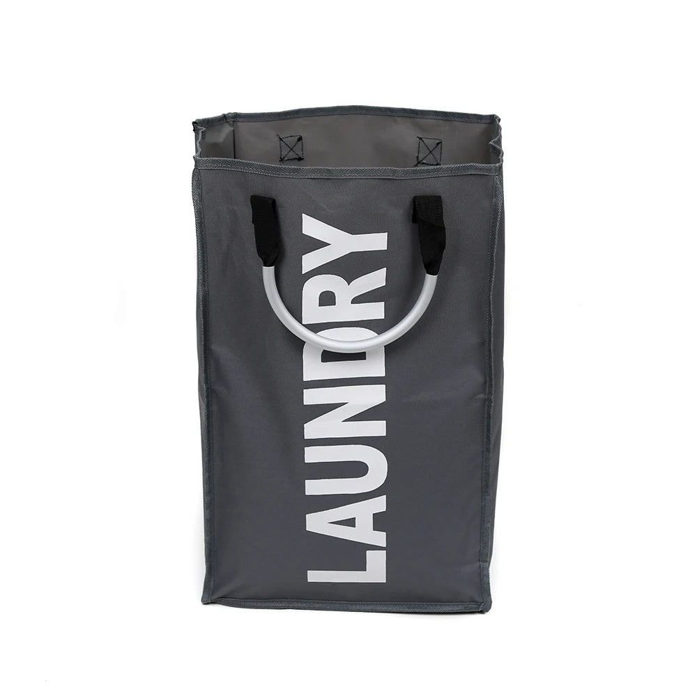 Wholesale Large Capacity Oxford Storage Foldable Laundry Basket with Aluminum Handle