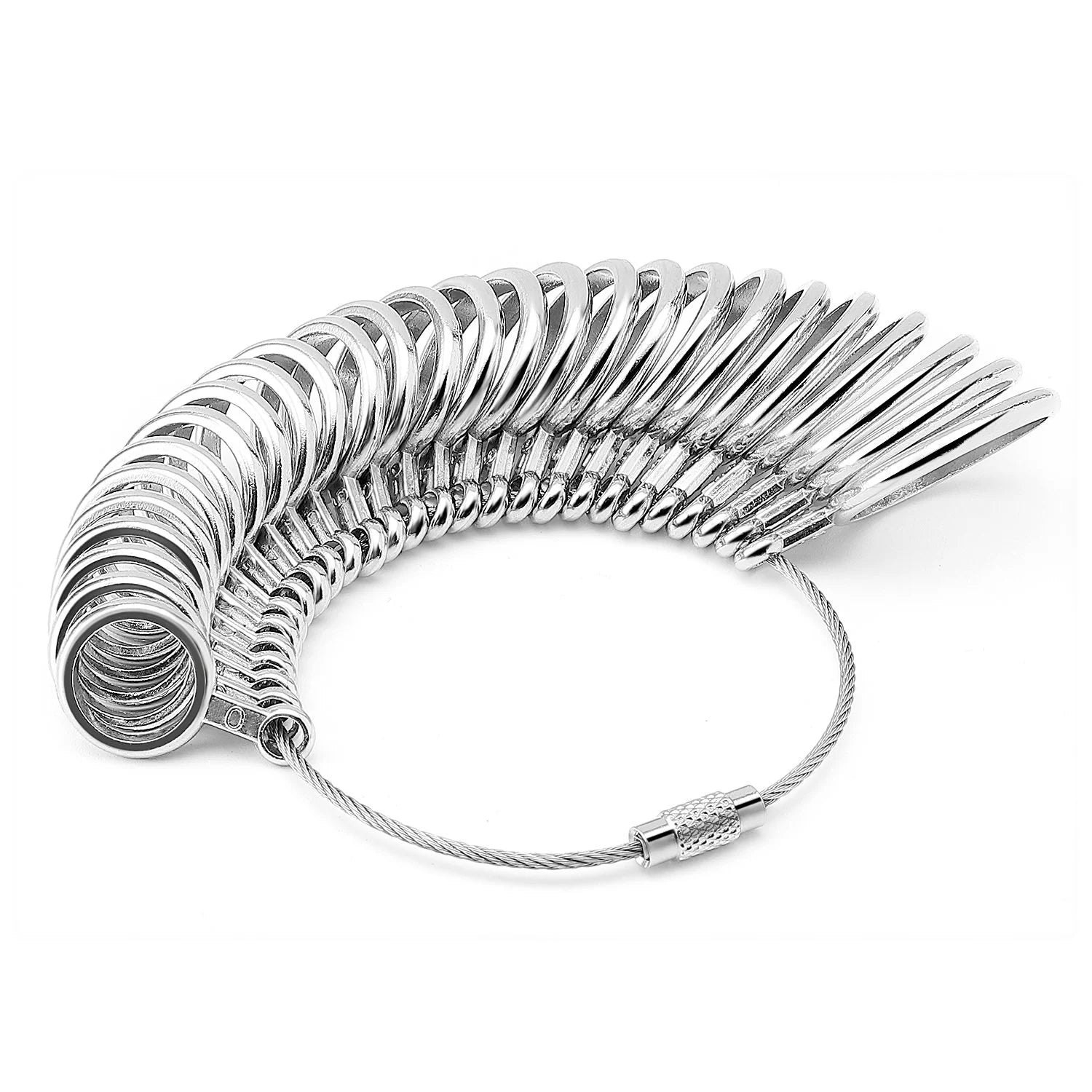 Metal Finger Size Gauge Measure Tool Jewelry Ring Sizing Tools Multi-specification Finger Gauge Ring Sizer Measuring Tool