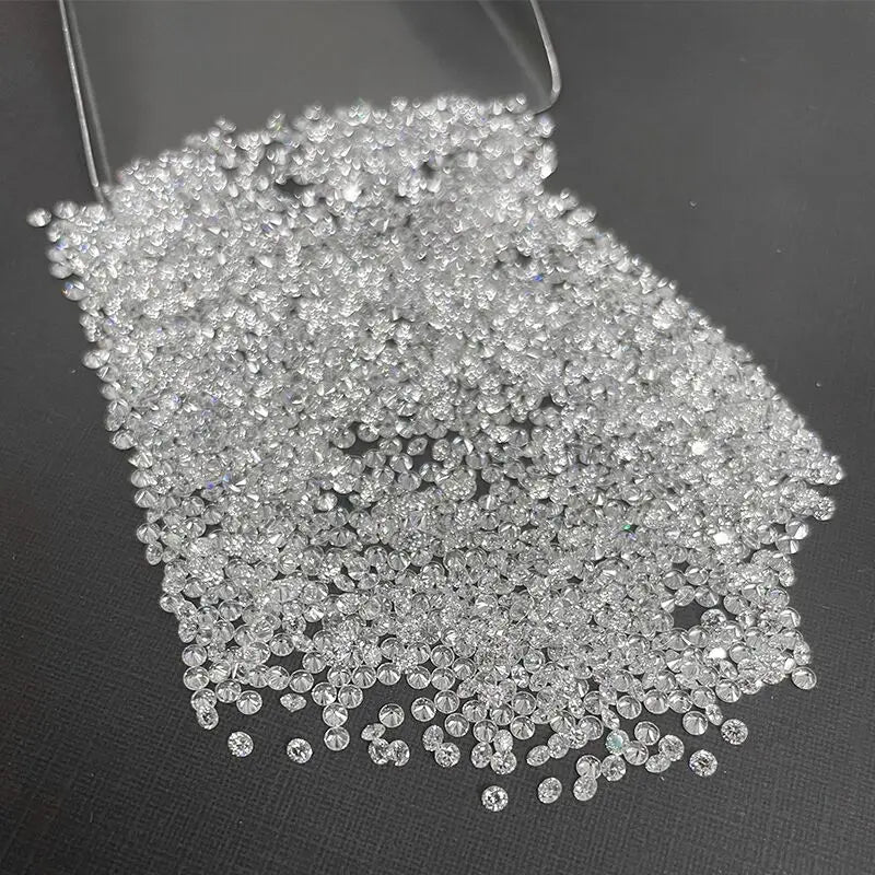 Melee Size 1.3mm-3mm White Excellent DEF VVS-VS Round Cut Uncertified Loose Diamonds  for Wholesale Price