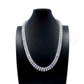 Fashion Moissanite Hip Hop Jewelry Tennis Chain Necklace S925 Sterling Silver 3mm Wide Vvs Ice Crystal Moissanite Diamond Chain