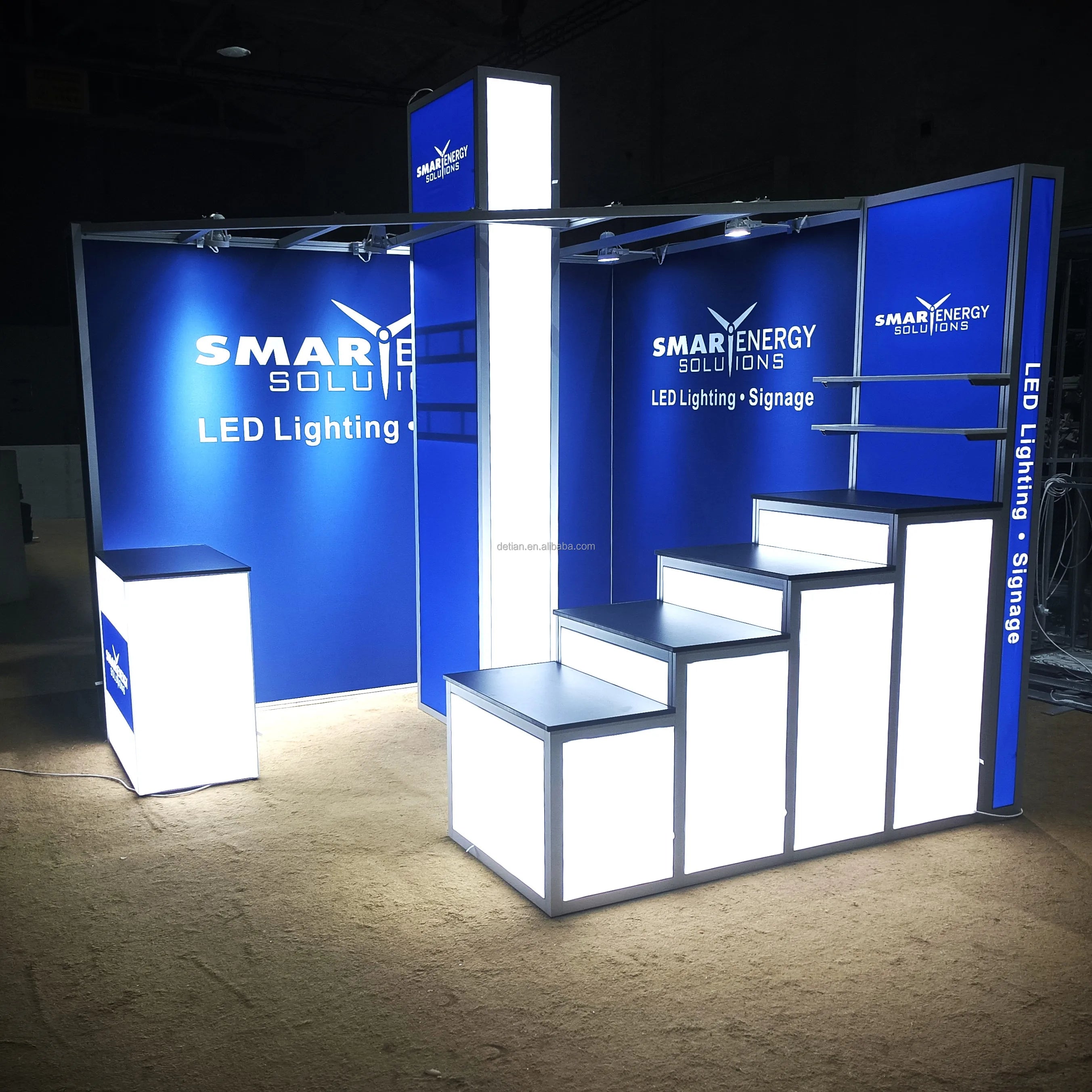 10x10  Custom Printed Portable Exhibition Stand Display Booth Backdrop Exhibition Light Box Trade Show Booth