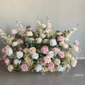 Wholesale Artificial Flower Runner Wedding Table Floral Aisle Runners Rows Arrangement for Wedding Decoration