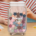Nicro Hot Sale High Quality Flower Star Shape Wood Reward Jar for Kids Behavior Management Incentive Tools Classroom Decorations