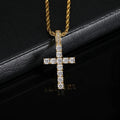Women Men Zircon Cross Pendent Iced Out CZ Cross Necklace Chain Pendant Fashion Hip Hop Jewelry