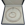 Pearl Set Nature Freshwater Pearl Jewelry Set 925 Silver Clasp for Wedding Factory Pricewholesale 8 mm Potato Pearl
