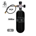 TUXING 2L 4500psi 300Bar Charging Fill Station Diving Black 6000Psi Transfer Valve Gauge PCP Carbon Fiber Cylinder Air Tank