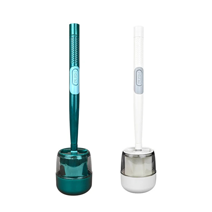 Toilet Bowl Brush Soap Dispensing Toilet Cleaner Brush and Bowl  Wall Mounted/Floor Standing Silicone Toilet Brush