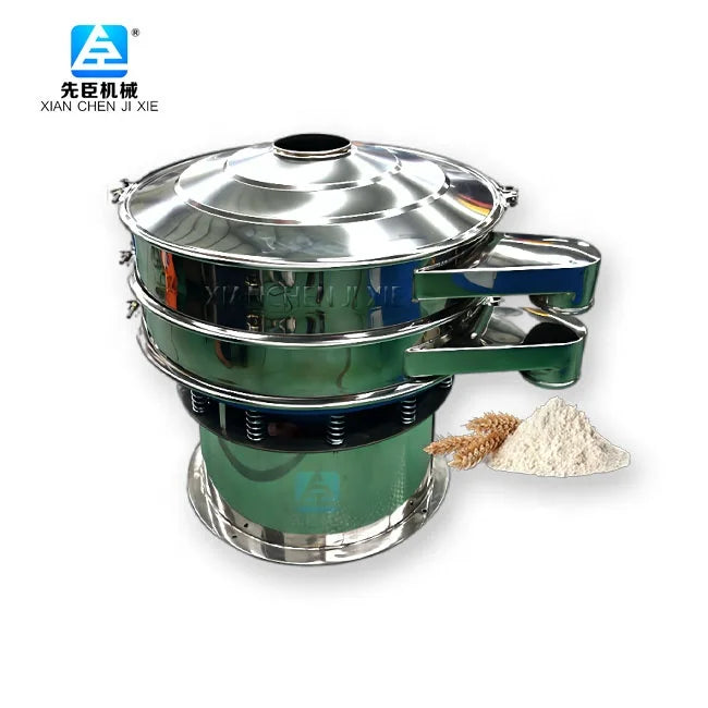 Single / Double Vibro Sifter Circular Vibrating Screen Classifier Flour Powder Sieving Machine Sieve