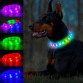 Rechargeable LED Dog Collar Waterproof Silicone Light up Pet Collar for Outdoor Night Visibility