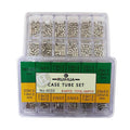 Stainless Steel Watch case Tube Set with 12 Grids Plastic Box Watch Repair Tool for Watch Parts