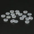 Clear Silicone Earring Pads round Anti-Pain Cushion Soft Rubber Accessories Comfort Clip-on Earrings Spacer Jewelry Findings