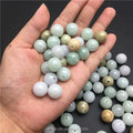 Burma Jade a Bulk Beads 13Mm Three-Color Waxy Bean Species Jade Beads
