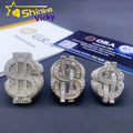 Shining Jewelry Iced Out Luxury Us Dollar Design Ring Custom 925 Sterling Silver Hip Hop Moissanite Ring