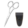 2023 Professional Straight Manicure & Cuticle Eyelash Scissors Silver Steel Stainless Steel Blade with Sharp Tip Beauty Tools