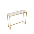 Living Room Long Beige Travertine White Marble Console Table Modern Calacatta Viola Marble Side Table