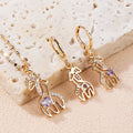 Hd Hot Sale Fine 18K Gold P[Lated Jewelry Accessories Zircon Jewellery Earring Necklaces Women Jewelry Set for Girls