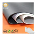 High Quality Waterproof PU Leather Fabric for Shoes Sofa Chair Use-White Color