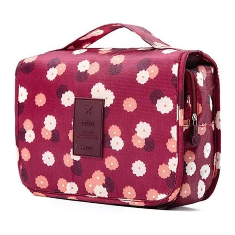 Cosmetic Makeup Organizer Double Zippered for Toiletry Bag for Bath Essentials Shampoo Water-Resistant Hanging Accessories