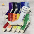 Wholesale Popular High Quality Men Women Youth Kids Anti Slip Socks Sport Dots Non Slip Crew Football Grip Socks  Soccer Socks