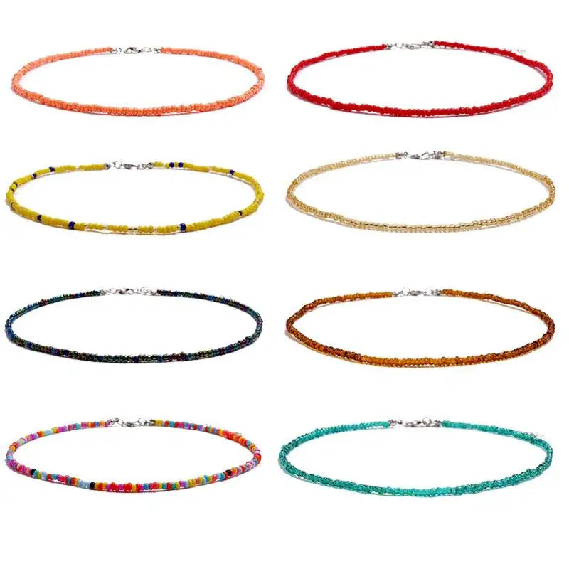 Fashion Statement Lover Boho Necklace Personalized Jewelry Choker Necklace Women Miyuki Bead Necklace Jewelries