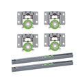 High Quality Modern Soft Closing Apartment Wardrobe Sliding Door System Bedroom Closet Roller Accessories 65KG Capacity
