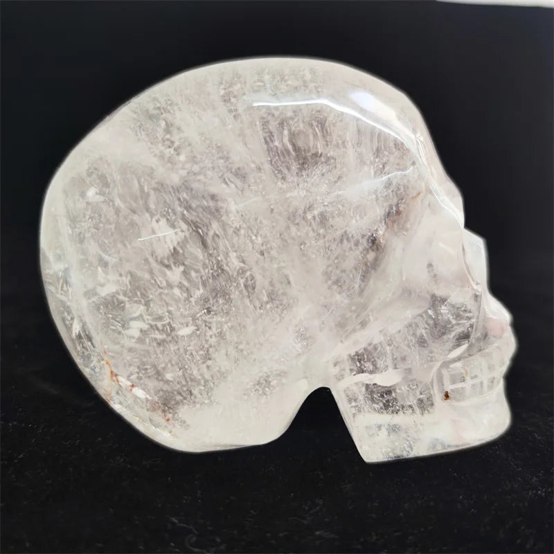 1kg Skulls Wholesale Natural Crystal Hand-carved Folk Art Clear Quartz Skulls Spiritual Ornament