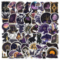 50Pcs Middle Ages Black Magic Graffiti Stickers for Book Phone Decor Aesthetic Astrology Sticker