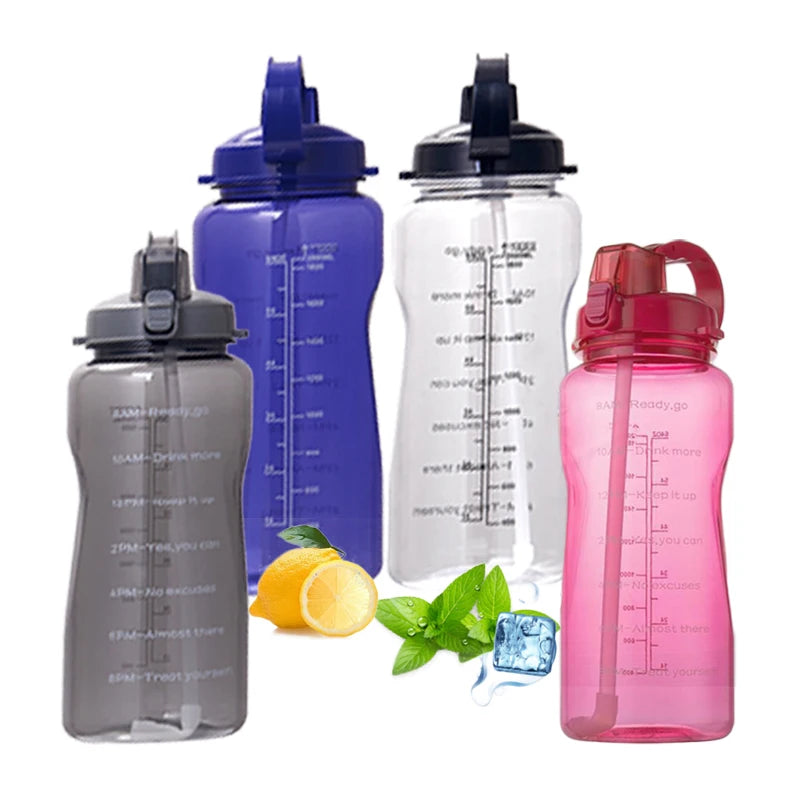 73 oz Water Bottle Bpa Free Clear Leak-Proof Tritan Motivational Water Bottle Leak-Proof Tritan Water Bottle
