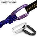 Custom Logo Auto-Locking 12KN Aviation Aluminum Carabiner Premium Karabiner Hook for Outdoor Adventures MegaBDM