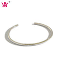 HSH001 S990 Open Wrap Sterling Silver Cuff Bangle Bracelet for Women Fine Bangles