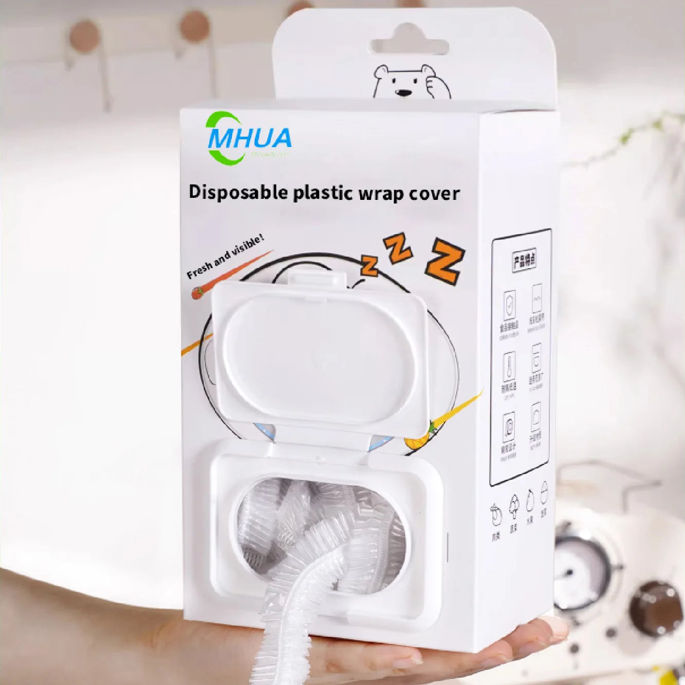 Wholesale Disposable Elastic Plastic Food Bowl Cover for Fresh Food Storage Dust Cover Refrigerator Kitchen Dinnerware Tableware