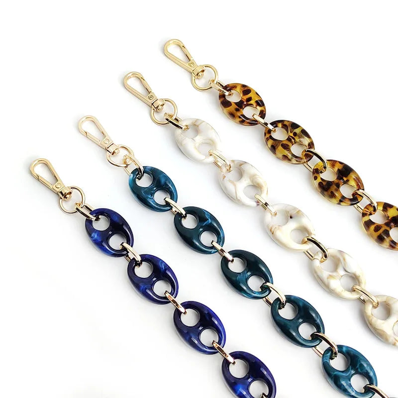 Deepeel ZK709 36/63cm Resin Acrylic Bags Chain Handbag Accessories for Purse Chain Bags