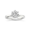 Factory Custom 18K Gold and 1 Carat Lab Grown Diamond Solitaire Ring for Women Engagement or Anniversary Lab Grown Rings
