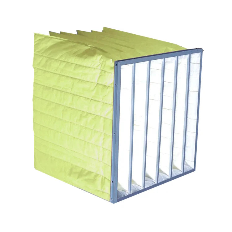 New Youjie Bag Pocket Filter Custom Industrial HVAC MERV11 MERV13 F5 F7 F9 Cotton 60%-80% Efficiency 2000CFM