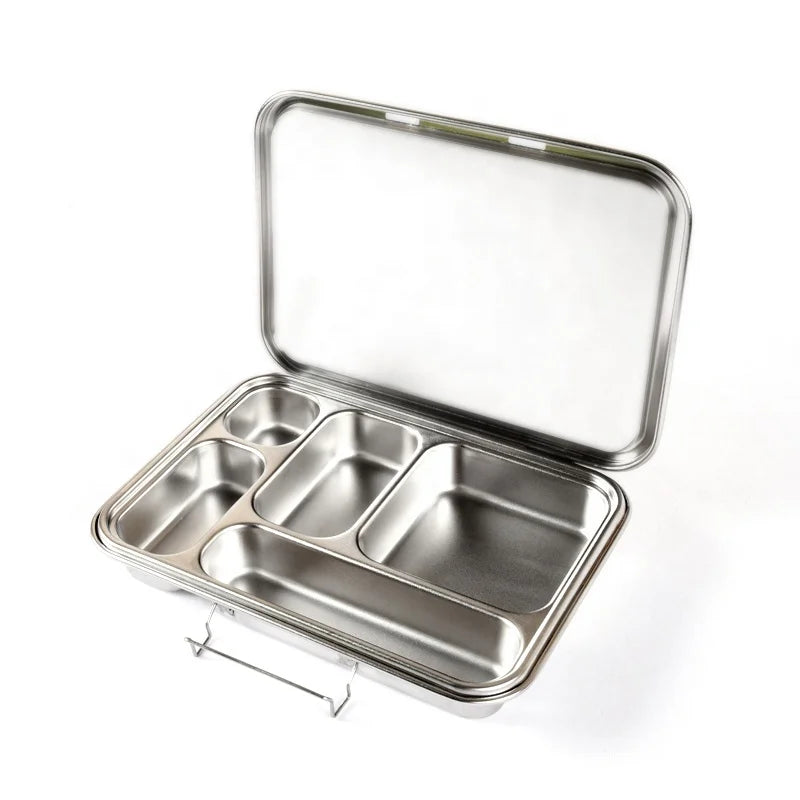 Customized Food Container Car Portable Tiffin Heating Bento Lunch Box Kids Stainless Steel Lunch Box for Office School