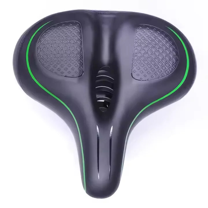 Oversized Comfort Bike Seat Cushion Bicycle Wide Saddle Replacement for Men & Women Compatible with Peloton