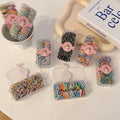 Wholesaler Kwaii Fruit Print Hair Ties 60pcs/Box Bulk Cute Colorful Hair Rings for Kids Children Hairbands